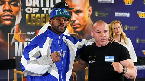 FLOYD Mayweather will be favored when he battles Greek kickboxing star Mike Zambidis in an exhibition match in Athens on 27 June.