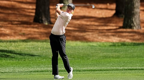 MATT McCarty hits an approach shot on the second hole during the first round of the Truist Championship 2026 at Quail Hollow Country Club on Thursday in Charlotte, North Carolina.
