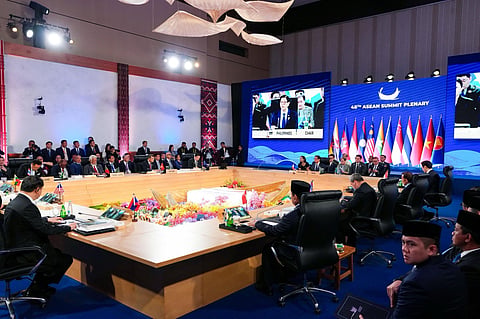 CRISIS busters ASEAN leaders gather at the 48th Summit Plenary Session to confront the ripple effects of the Middle East conflict, rising fuel costs, strained supply chains and nationals at risk, vowing coordinated action to shield their peoples.