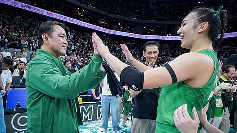WINNINGcoach Ramil de Jesus could be joining hands anew with Finals MVP Shevana Laput when La Salle defends the Season 89 UAAP women’s volleyball crown next year.