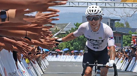 CYCLING fans give Korean Dae Yong Joo a hand for winning Stage 11 of the MPTC Tour of Luzon on Sunday in San Juan, La Union.