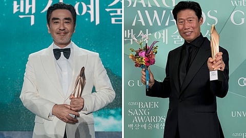 Ryu Seung Ryong, daesang for TV and broadcast and Ryu Seung Ryong, daesang for TV and broadcast.