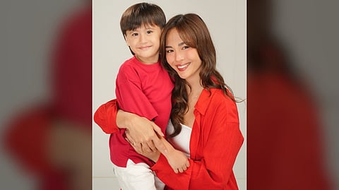 JANELLA Salvador and son Jude.