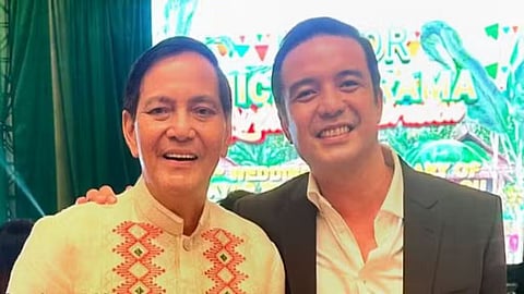 Former Cebu City Mayor Mike Rama with his nephew, South District Representative Edu Rama