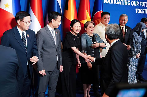 TRADE Secretary Cristina Roque (third from left) is joined by fellow Cabinet secretaries and other ASEAN ministers, during the ASEAN Ministers Meeting as part of the recently concluded 48th ASEAN Summit and Related Meetings held in Mactan, Cebu last week.