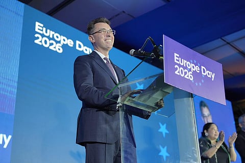 EU Ambassador to the Philippines Massimo Santoro during the Europe Day 2026 in Makati on 13 March.