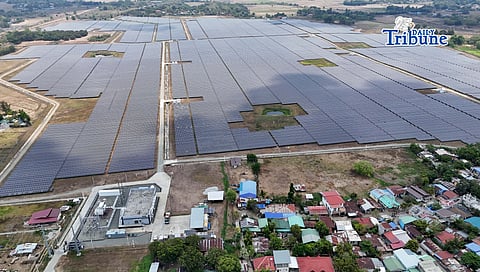 (May 13 2026) A 55 MWac solar power plant operational in San Miguel, Bulacan, operated by PowerSource First Bulacan Solar Inc. (BulacanSol), pictured on Wednesday May 13 2026. The 72-hectare facility harnesses solar power to generate enough electricity to help meet the energy needs of several towns in Bulacan. May 13, 2026. Some places in the Philippines has placed on yellow alert,  According to the power grid operator, power plants in the Visayas currently have a total capacity of 2,580 megawatts, while peak demand is seen rising to 2,423MW. The Philippines frequently experiences power interruptions during the hot and dry months of April and May as electricity demand surges. Photo/Analy Labor
