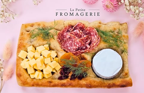 LA Petit Fromagerie’s Focaccia Board.