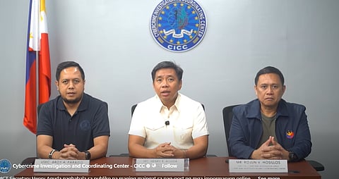 DICT-CICC released a joint statement on Thursday to inform the public that they will monitor online contents about the Senate incident last night