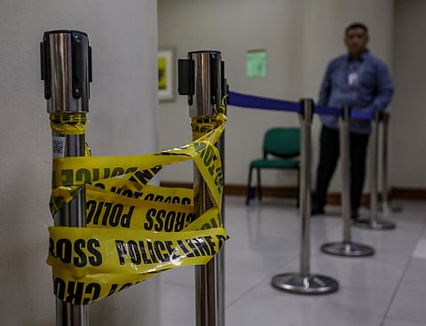 SHOTS fired Crime scene tape cordons off the spots where Senate security personnel and National Bureau of Investigation operatives exchanged gunfire in what critics later described as an ‘acoustic shootout.’ The noise echoed louder after President Ferdinand Marcos Jr. and NBI chief Melvin Matibag insisted there had been no NBI arrest operation at all.
