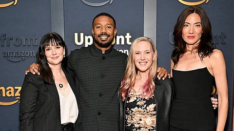 MEREDITH Averill, Michael B. Jordan, Rebecca Yarros and Lisa Joy for ‘Fourth Wing.’