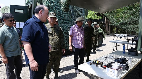 DEFENSE Secretary Gilberto C. Teodoro Jr. (second from left) visits Camp Melchor F. Dela Cruz in Upi, Gamu, Isabela, as the 5th Infantry ‘Star’ Division, Philippine Army (5ID) marks its 45th founding anniversary.