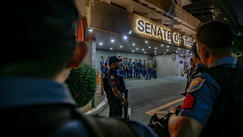 Police forces camped outside Senate building after shoot out inside