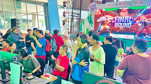 GAMING enthusiasts gather at the Cyberzone Game Fest at SM Mall of Asia, where players and spectators take part in competitive matches, interactive gaming activities, and tech showcases during the two-day event.