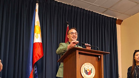 Senate President Alan Peter Cayetano, in a press conference prior to the impeachment trial on Monday.