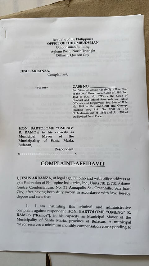The Federation of Philippine Industries will file graft and administrative charges against Sta. Maria, Bulacan Mayor Bartolome Ramos for allegedly failing to enforce an ordinance banning environmentally harmful induction furnaces in steelmaking, raising questions on local governance, anti-graft laws, and environmental protection in the municipality.