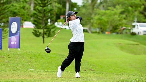HARMIE Constantino shoots a six-under 66 to take the lead after the first round of play in the ICTSI Caliraya Springs Championships.