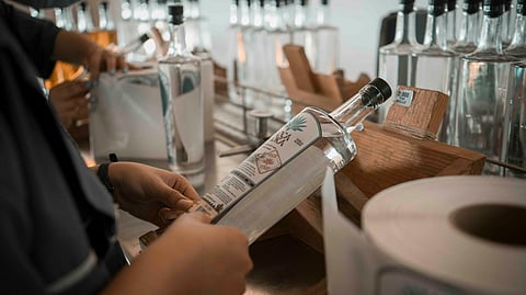 THE tequila label hails from Mexico.