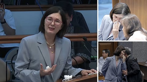SENATOR Pia Cayetano, in a series of photos, gets emotional as she  recounts her experience in rebutting Sen. Risa Hontiveros’ remark that it seemed ‘nothing happened’ following the shooting incident at the Senate. She added no one from her colleagues in the previous majority group checked on her after the incident.