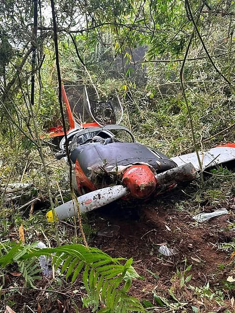 Two Philippine Air Force personnel were injured after a PAF aircraft crashed in a forested area of Tuba, Benguet on May 20, 2026. Rescuers from local police, BFP, MDRRMO, and residents rushed to the site, finding the crew unconscious before giving medical aid. Authorities are investigating the cause of the crash.