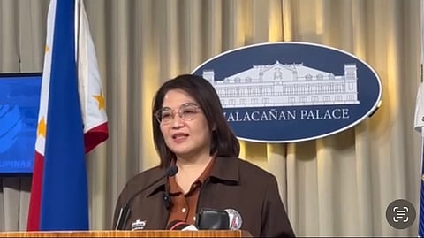 Palace press officer, Usec. Claire Castro