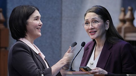 SEN. Pia Cayetano and Sen. Risa Hontiveros