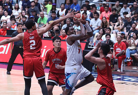 Jaylen Johnson and Rain or Shine escape Ginebra, 115-111, to take Game 1 of the PBA Season 50 Commissioner's Cup semifinals. 