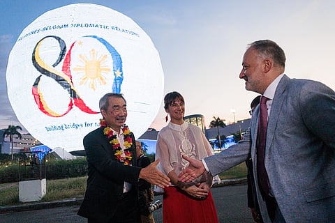 Fabio Pompetti, Deputy Head of Mission and Consul of Belgium to the Philippines; Hans Sy, chairman of the executive committee of SM Prime Holdings; Vladislava Iordanova; Massimo Santoro, head of the European Union Delegation; and Susana Maria Mendiola, deputy assistant secretary of the Department of Foreign Affairs Office of European Affairs, lead the lighting of the globe at SM Mall of Asia during the launch of Belgian Days in the Philippines.


The initiative highlights Belgium’s culture, talent, and economic ties as part of the Embassy of Belgium in the Philippines’ celebration of 80 years of diplomatic relations with the Philippines.