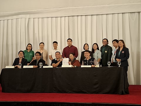 ADVOCATES, legislators, health experts and civil society groups pose after signing a petition supporting the passage of the proposed Healthy Food Environment Bill, which seeks stricter food labeling and regulation of unhealthy food marketing in the country.