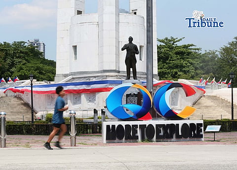 (May 23 2026) Philippine Flag seen at Quezon City Circle on Saturday May 23 2026, Days before the National Flag Day celebration on May 28. Photo/Analy Labor