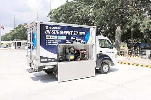 MOBILE service units bring Suzuki’s routine maintenance and light repair work
closer to customers who need vehicle care outside the dealership.