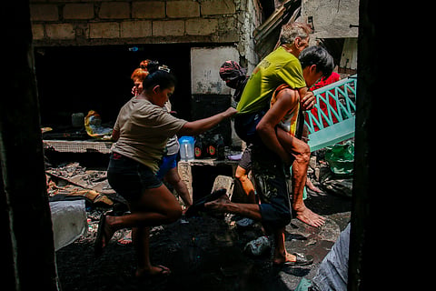 Scenes from Parola Compound fire aftermath