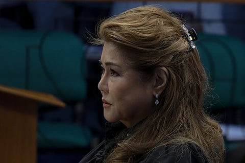 Senate minority members disagree to the statements thrown by Senator Imee Marcos alleging minority members of pushing through charter change in a video shown at the Plenary Hall during her speech on Monday, 25 May, 2026 in Pasay City. Senators Sotto, Zubiri, Gatchalian, Pangilinan, Lacson, Hontiveros, Lapid, JV Ejercito, and Tulfo Brothers pleaded for a motion to delete the video saying that the video is shown by Senator Imee Marcos as a propaganda.