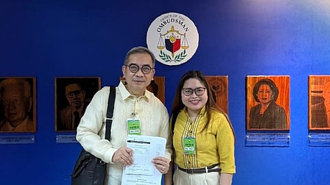 Dr. Tony Leachon arrived at the Office of the Ombudsman to file complaints against Finance Secretary Ralph Recto and other cabinet members for the diversion of P167 billion in funds from PhilHealth and the Philippine Deposit Insurance Corporation in 2025.