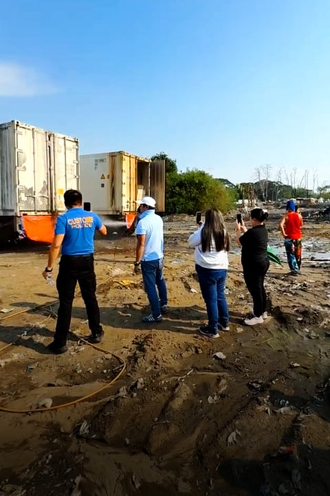 BOC Port of Subic holds condemnation of containers of rotten agri products in Bulacan