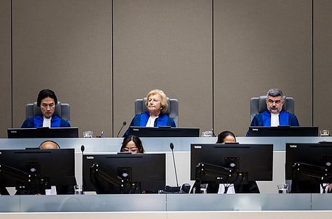 JUDGES of the International Criminal Court’s Trial Chamber III hold the first status conference for the crimes against humanity case of former Philippine President Rodrigo Duterte on Wednesday. 