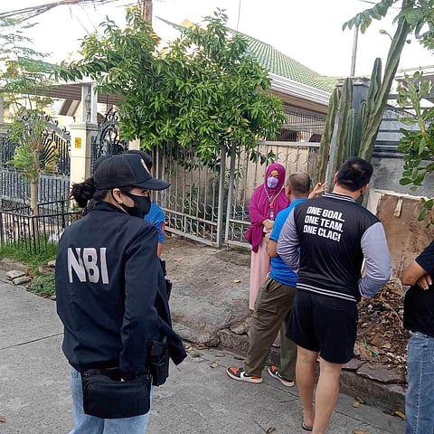 PERSONNELfrom the Criminal Investigation and Detection Group and the National Bureau of Investigation conduct a raid at the house of Senator Robin Padilla’s uncle in Angeles City Wednesday.