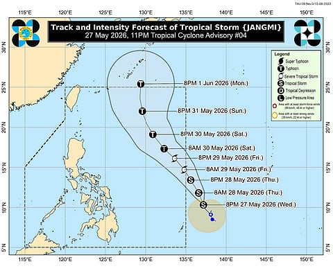 Tropical Storm Jangmi Maintains Strength, Set to Enter PAR as “Domeng”