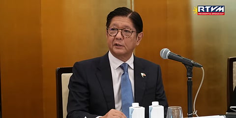 President Ferdinand Marcos Jr. during a roundtable meeting in Tokyo, Japan, on Wednesday.