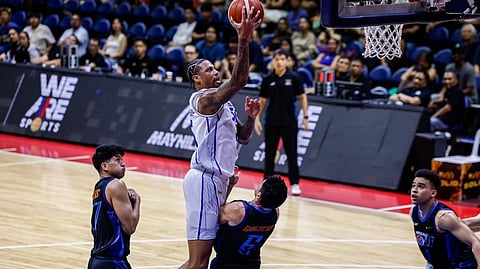 CHRIS McCullough rams his way to 42 points to carry TNT to a 103-95 win over Meralco in Game 5 of the PBA Season 50 Commissioner’s Cup semifinals.
