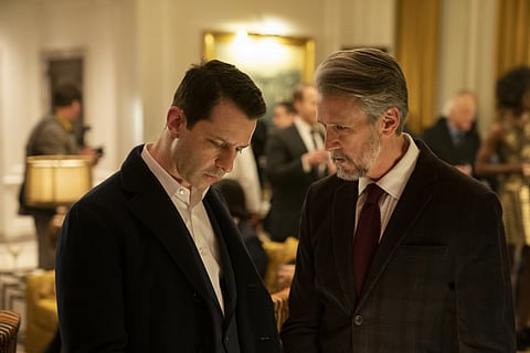 KENDALL (Jeremy Strong) and Connor (Alan Ruck) in ‘Vaulter,’ episode two of ‘Succession’ Season Two. 