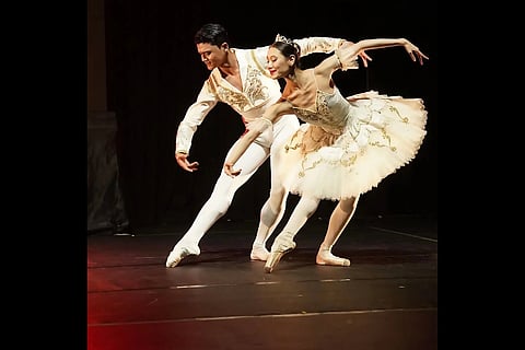 Ballet Manila principal dancers Abigail Oliveiro and Joshua Enciso.