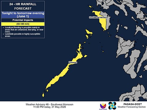 Public urged to prepare as Habagat threatens parts of MIMAROPA and Western Luzon