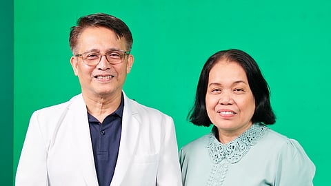 DR. Ferdinand Soledad (left) and Gina Ignacio of JC Premiere take great pride in their products that have been exported to the US, Middle East and even Europe.