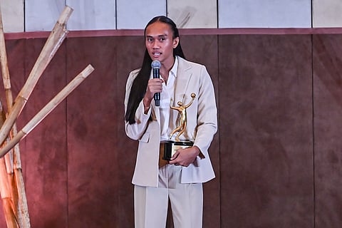 Trisha Tubu adds another feather to her cap after claiming the Season MVP award during the PVL Press Corps Awards.