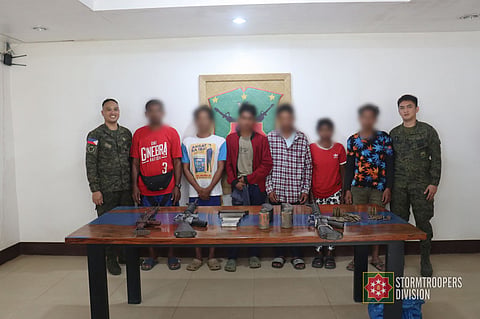 Seven former rebels surrender, turn over firearms in Samar