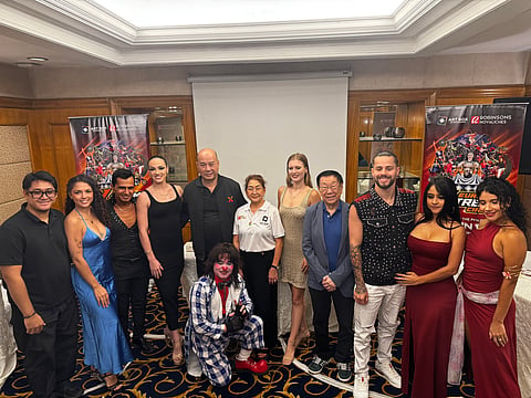 Some of the performers and producers of the Euro Xtreme Circus