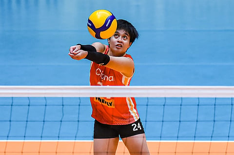 BUDING Duremdes brings her defensive intensity to Farm Fresh in the coming Premier Volleyball League season.