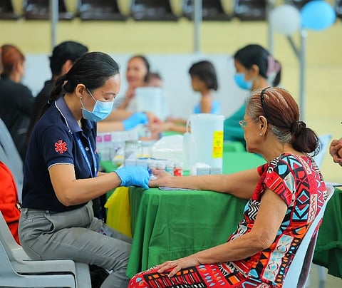 MANDALUYONG residents get free medical consultations and health screenings at the  Share the Alaga activity.