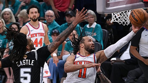 JALEN Brunson dazzles with a 30-point performance to lead the New York Knicks to a 105-95 win over the San Antonio Spurs in Game 1 of their best-of-seven NBA Finals.
